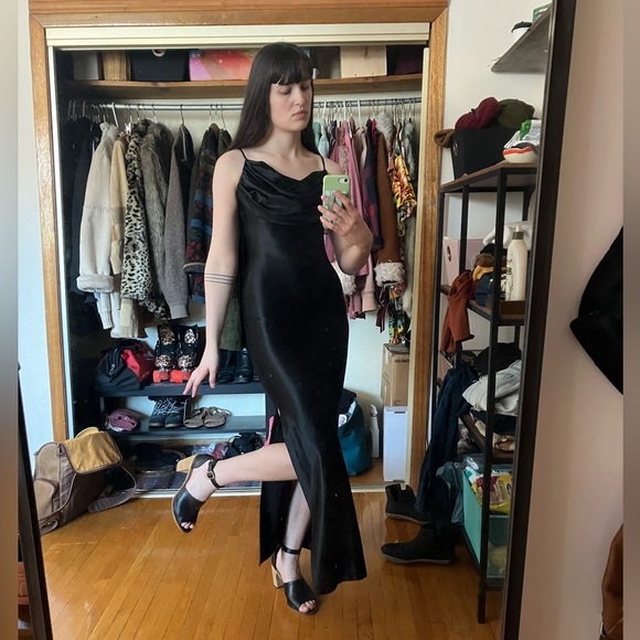 Vintage Atria Black Formal Dress - Picture 2 of 9